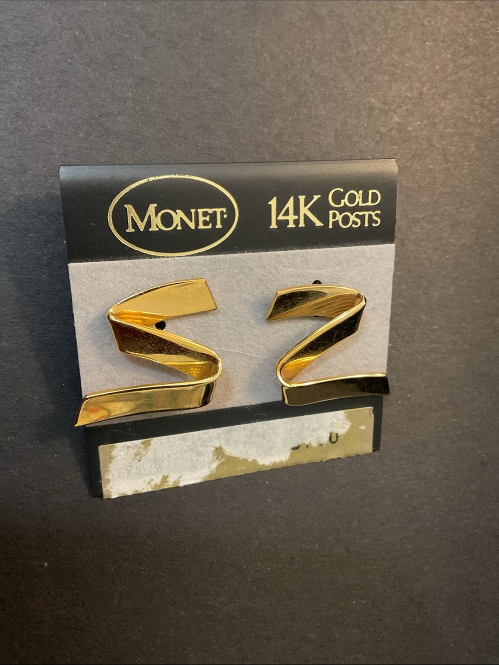 MONET Gold Geometric Earrings